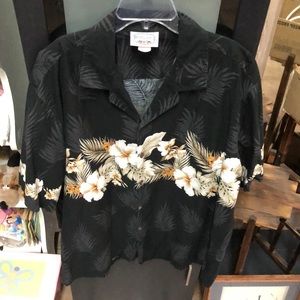 Mens polo Hawaiian shirt